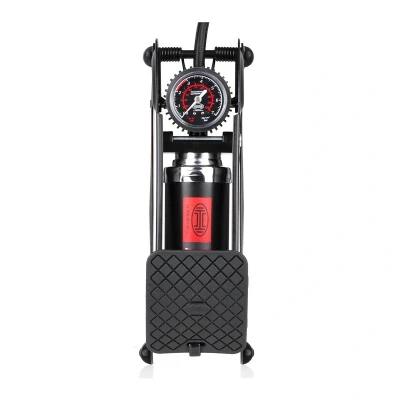 Abbildung von HEYNER PedalPower Black 215010 Fußpumpe 7 100 mit Manometer