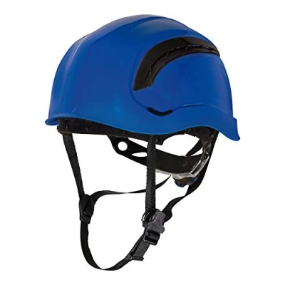 Abbildung von Deltaplus GRAWIBLFL Belüfteter Bauhelm Bergsteigerhelm Stil, Blau, Größe Einstellbar