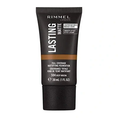 Abbildung von Rimmel Lasting Matte Foundation 504 Deep Mocha