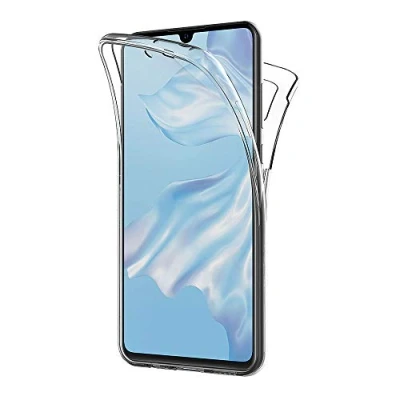 Abbildung von AICEK Compatible Huawei P30 Hülle, 360Full Body Transparent Silikon Schutzhülle für Case Durchsichtige TPU Bumper Handyhülle (6,47 Zoll)