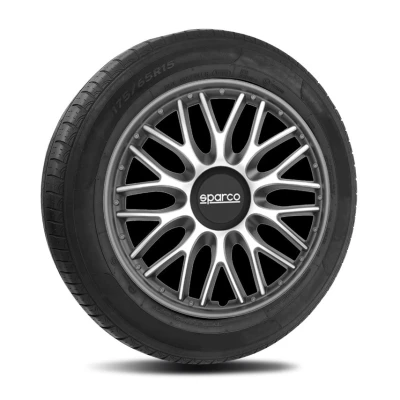 Abbildung von SPARCO Roma SPC1496SVGR Radblenden 14Zoll silber, grau