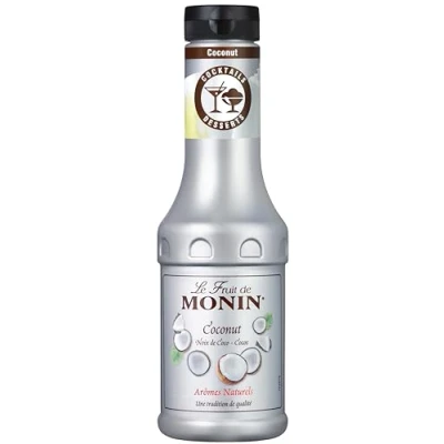 Abbildung von Monin Le Fruit Kokosnuss FruchtPüree Mix (1 x 0,5l) Fruchtzubereitung mit Premium Zutat für Cocktails, Smoothies, Mocktails &amp; Desserts Hobby Barkeeper Genießer