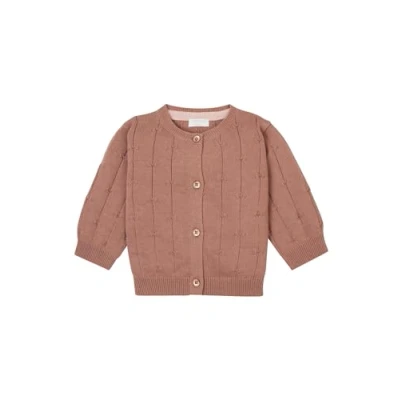 Abbildung von Noppies Frondes Strickjacke für Kinder, Größe: 50, Burlwood