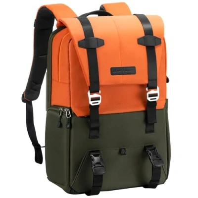 Abbildung von K&amp;F Concept Kamerarucksack, Camera Bag für Fotografen, Fotorucksack Kamera Rucksack mit 15 15,6 Zoll Laptopfach, kompatibel Canon/Nikon/Sony/DJI Mavic Drone (20L)