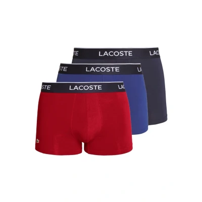 Abbildung von Lacoste 3 PACK Panties, Herren, Größe: Small, Navy blue/red methylene