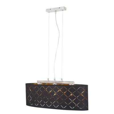 Abbildung von Lighting CLARKE Hängeleuchte Metall Nickel matt, 3x E27
