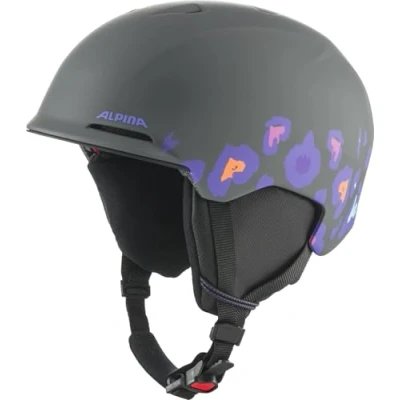 Abbildung von ALPINA Unisex Jugend BRIX JR Skihelm, Midnight Grey Leo matt, 51 55
