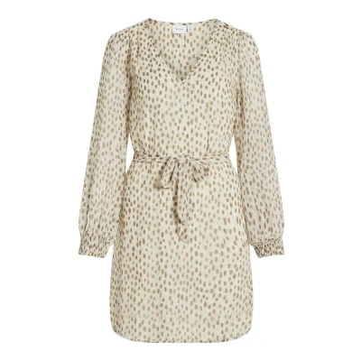 Abbildung von VILA Falia Smock Vneck L Snoos Freizeitkleid, Damen, Größe: 44, Birch aop nori