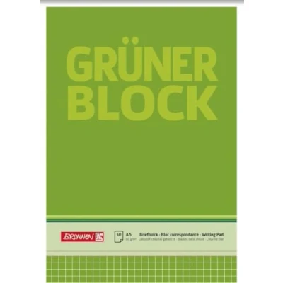 Abbildung von Brunnen 10 x Briefblock Der grüne Block A5 60g/qm kariert 50 Blatt