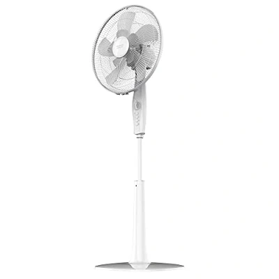 Abbildung von Cecotec Standventilator EnergySilence 1010 Extreme Flow. 16&quot; mit 60 W und 3 Geschwindigkeiten, Timer, Oszillierend, leise, höhenverstellbar, 10 Flügel maximale Sicherheit
