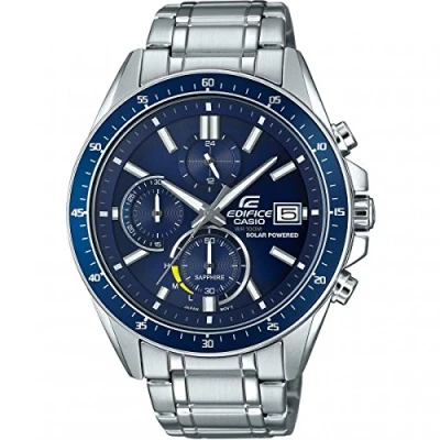 Abbildung von CASIO EDIFICE Chronograph EFS S510D 2AVUEF, Solaruhr, Armbanduhr, Herrenuhr, bis 10 bar wasserdicht, Saphirglas