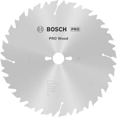 Abbildung von Bosch 1x PRO Wood Longlife Kreissägeblatt für Netz Tischkreissägen (für Weichholz, Hartholz, Ø mm, Professional Zubehör Tischkreissäge)