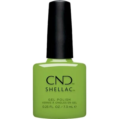 Abbildung von CND Shellac Meadow Glow Nr.470 grün Original UV Lack Nageldesign Gleam &amp; collection