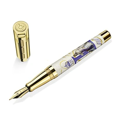 Abbildung von J.S. Staedtler Ludwig XIV. Füllhalter, vergoldet, handgeschliffene 18 kt. Goldfeder, M, 9PT1LXIVM