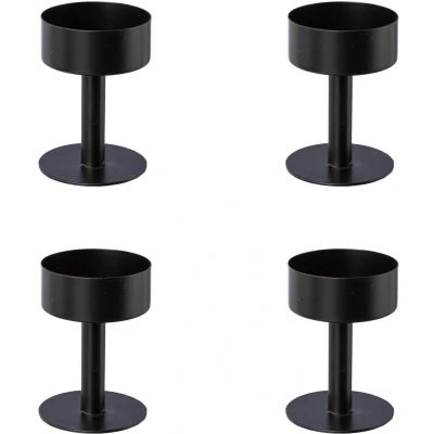 Abbildung von Creativ deco Kerzenhalter (4 St), für Stumpenkerzen, 4er Set, Ø 6 cm