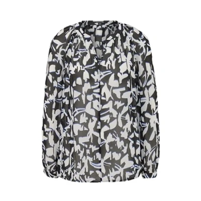 Abbildung von comma Bluse AUS Chiffon Bluse, Damen, Größe: 36, Schwarz