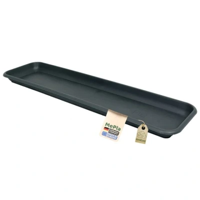 Abbildung von Heimwerkercenter Balkonkasten MePla Untersetzer Balcony Standard L 38cm B 15,8cm Anthrazit, Kunstoff