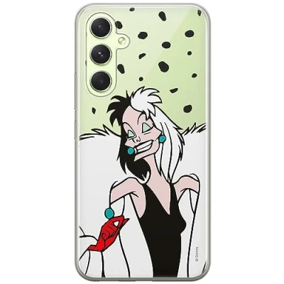 Abbildung von ERT GROUP Handyhülle für Samsung A54 5G Original und offiziell Lizenziertes Disney Muster Cruella 004 optimal an die Form des Handy angepasst, teilweise transparent