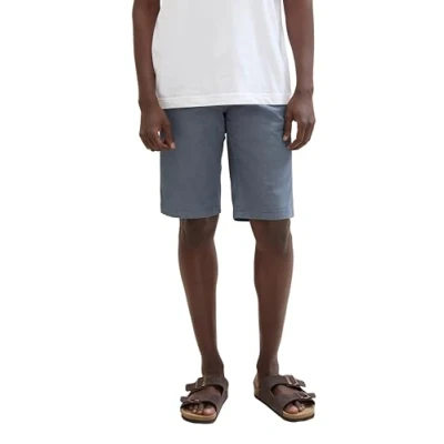 Abbildung von TOM Tailor Shorts, Herren, Größe: 30, Blue structure print