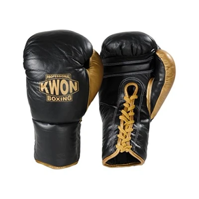 Abbildung von Boxhandschuhe aus Leder mit Schnürung Kwon Professional Boxing