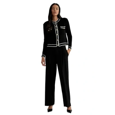 Abbildung von Defacto WIDE LEG Stoffhose, Damen, Größe: 40, Black