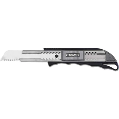 Abbildung von KWB Cuttermesser mit Japansäge 17118 (Autolock Funktion, auch für handelsübliche 18 mm Klingen, Edelstahl Klingenführung), Japan