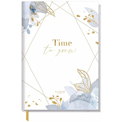 Abbildung von Notizbuch A5 liniert &quot;Time to grow&quot; von Trendstuff by Häfft 124 Seiten, 62 Blatt ideal als Tagebuch, Bullet Journal, Ideenbuch, Schreibheft nachhaltig &amp; klimafreundlich