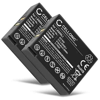 Abbildung von CELLONIC 2X Ersatz Akku LX600LI für Eartec Ultralite, HUB Wireless Kopfhörer Ersatzakku 810mAh Batterie, Kopfhörerakku, Bluetooth Headset