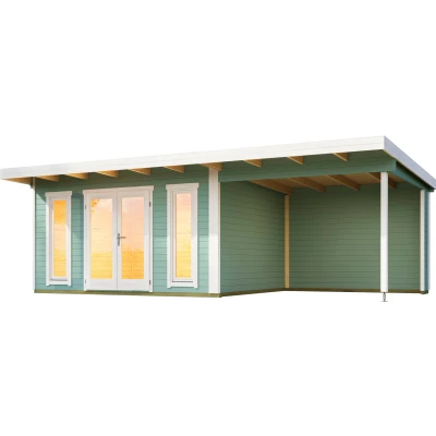Abbildung von LASITA MAJA Gartenhaus Anbaudach &quot;Sicily&quot;, BxT 300x350 cm