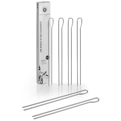Abbildung von Buddys Grillspieß &quot;Buddy BBQ&quot;, (Set, 6 St.), Doppelspieße, Schaschlikspieße, Fleischspieße, Edelstahl, 9 cm