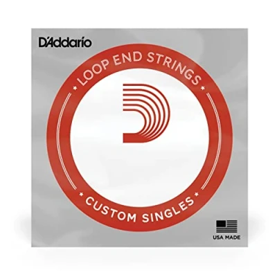 Abbildung von D&#039;Addario LE010 Plain Steel Saiten mit Loop End 0,02 cm (,010 Zoll) Einzelsaite