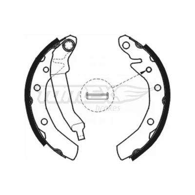 Abbildung von TOMEX brakes TX 20 31 Bremsbacken Hinterachse 180 CHEVROLET: Spark, Matiz, DAEWOO: Matiz I Schrägheck, Kastenwagen