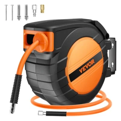 Abbildung von VEVOR Druckluft Schlauchtrommel Automatik Schlauchaufroller 300PSI 9,52mmx15,24m