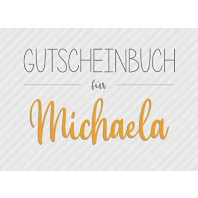 Abbildung von Gutscheinbuch für Michaela: 20 Blanko Gutscheine zum selbst ausfüllen als Geschenk Geburtstag oder zu Weihnachten