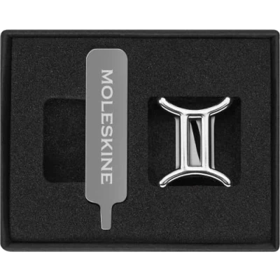 Abbildung von Moleskine Pin Zwillinge, Silber