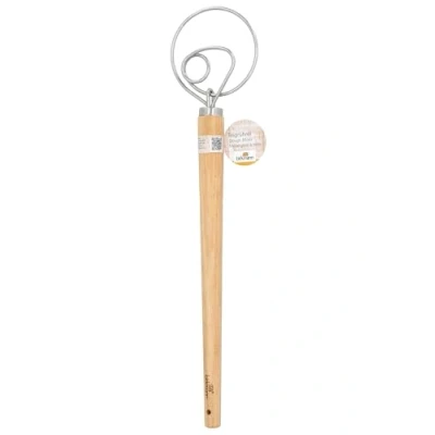 Abbildung von RBV Birkmann Teigrührer L 34 cm Holzgriff Edelstahlspulen