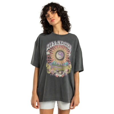 Abbildung von Billabong Celio Grande Tshirt print, Damen, Größe: Large, Off black