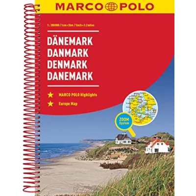 Abbildung von MARCO POLO Reiseatlas Dänemark 1:200.000: mit Europa 1:4,5 Mio.