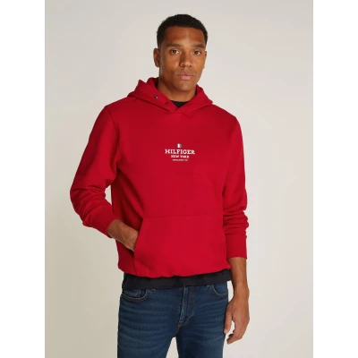 Abbildung von Tommy Hilfiger Hoodie Unisex Sweatshirt, Größe: XXL, Medium red