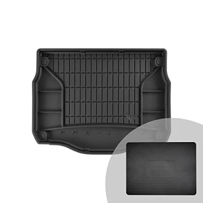 Abbildung von FROGUM ProLine 3D Gummimatte Exklusive Auto Kofferraummatte Kofferraumwanne für Citroën C4 Cactus 2014 2020 Bequemer Organiser Die höchsten Kanten