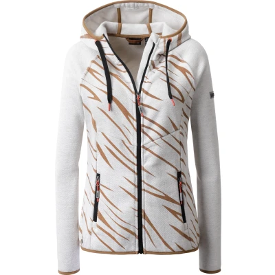 Abbildung von Linea Primero Trekkingjacke LPO funktionelle Stretch Strick Fleece Jacke Ekaterina, beige