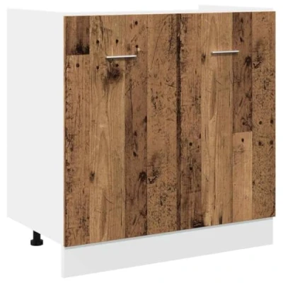 Abbildung von vidaXL Spülenunterschrank Altholz Optik 80x46x81,5 cm Holzwerkstoff