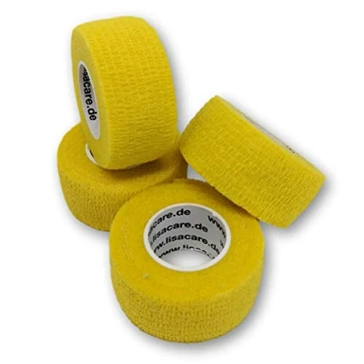 Abbildung von LisaCare Fingerpflaster 2,5cm x 4,5m 4er Set Gelb 4 St