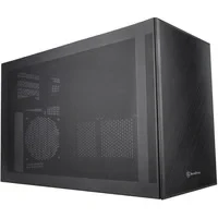 Abbildung von SilverStone Technology SUGO 17, Schwarz, Würfelförmiges Premium Gehäuse mit beispielloser Aufnahmekapazität für Komponenten, SST SG17B (Schwarz)