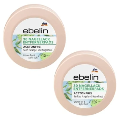 Abbildung von Nagellackentferner pads Acetonfrei, Pflegend, Nail Polish Remover Mild und Reisegröße, 2x30 von Balea