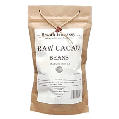 Abbildung von Health Embassy Roh Kakaobohnen (Theobroma Cacao L) / Raw Beans, 450g