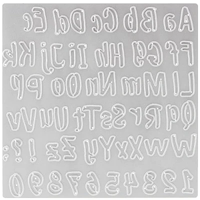 Abbildung von Sizzix 664491 THINLITS Alpha Cutting Dies, Papier, Bold Brush Alphabet, Einheitsgröße