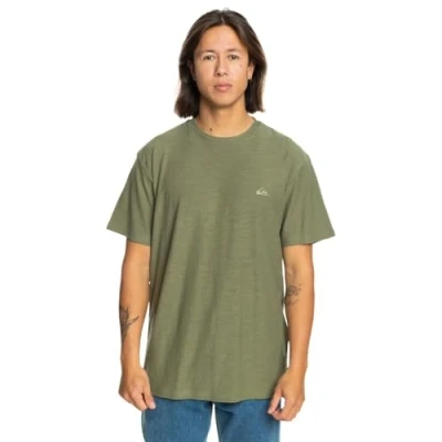 Abbildung von Quiksilver SLUB Tshirt basic, Herren, Größe: Small, Green