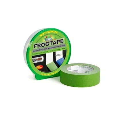 Abbildung von Frog Tape Grünes Malerband für verschiedene Oberflächen, Maler und Dekorieren, scharfe Linien kein Auslaufen der Farbe, 36 mm x 41,1 m