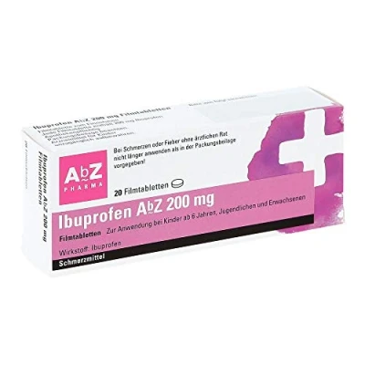 Abbildung von Ibuprofen AbZ 200 mg Filmtabletten 20 St